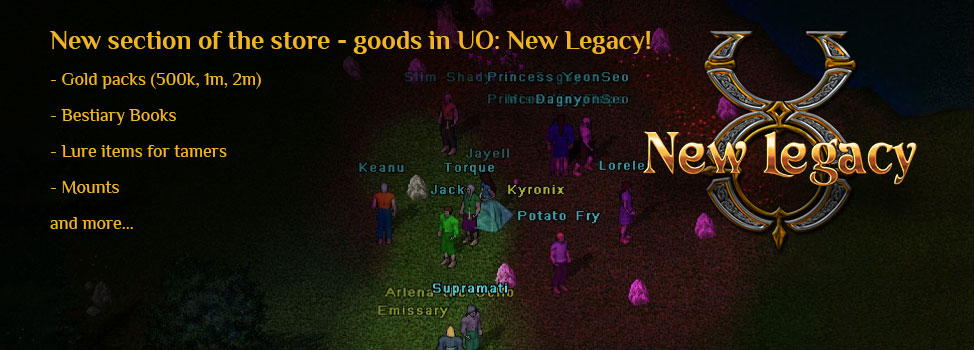 Buy Ultima Online: New Legacy gold and items!